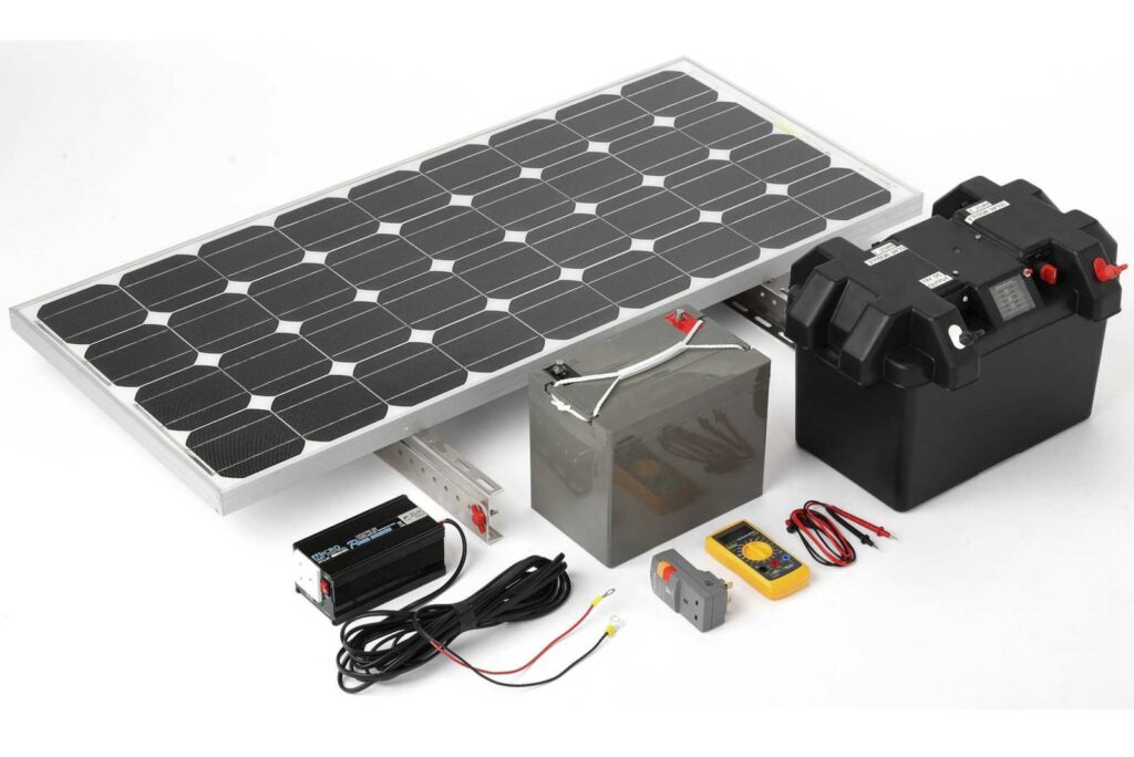 Монокристаллическая солнечная панель и компоненты для ее установки